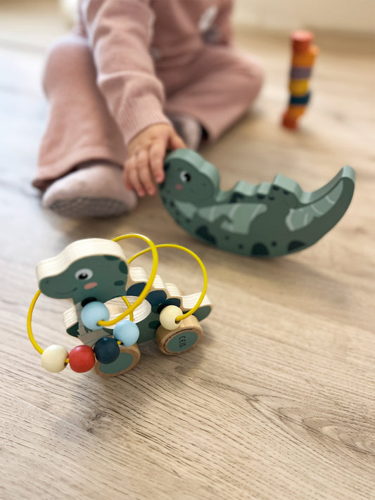 Igračka za guranje s lavirintom kuglica "Dino" - slika 2