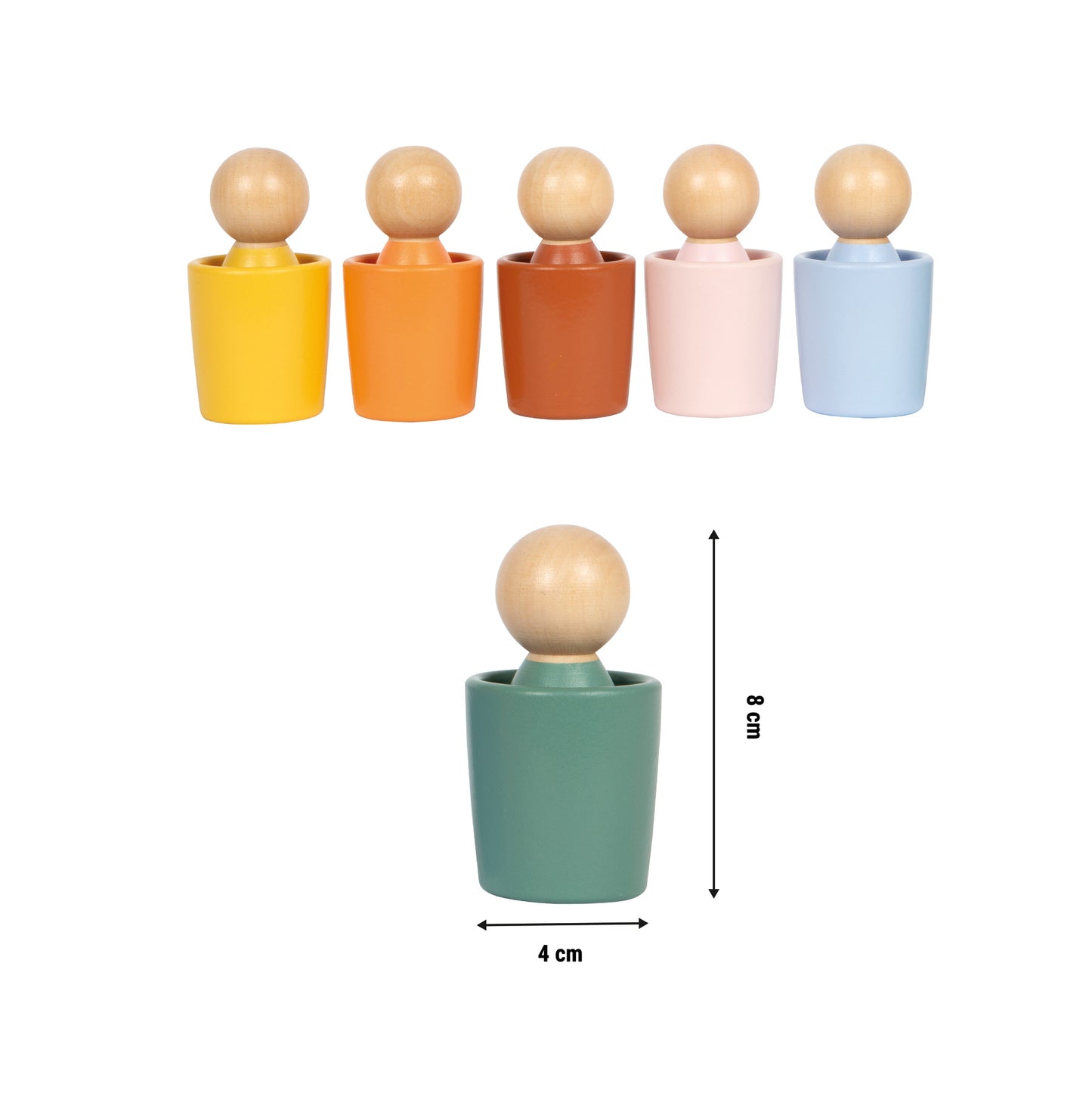 Montessori čaša za sortiranje s figurama - slika 6