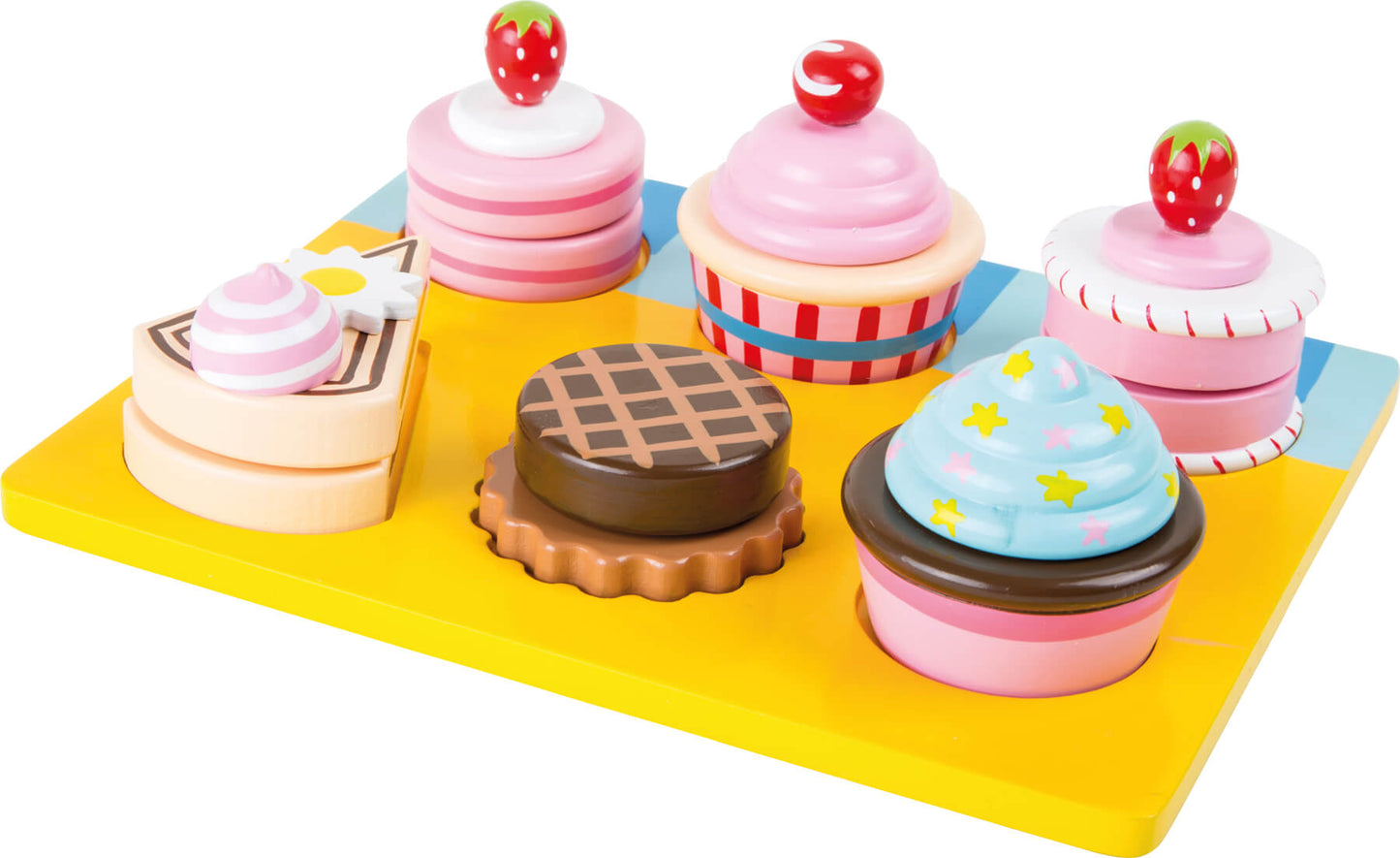 Set za rezanje kolačića i torti | Ovaj set sadrži 1 dasku, 6 dodataka i 6 komada torte. (broj dijelova: 13)
