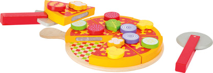 Set za rezanje pizze | Set sadrži dasku za pizzu, nož, lopaticu, šest komada pizze te razne dodatke poput povrća i salame (br