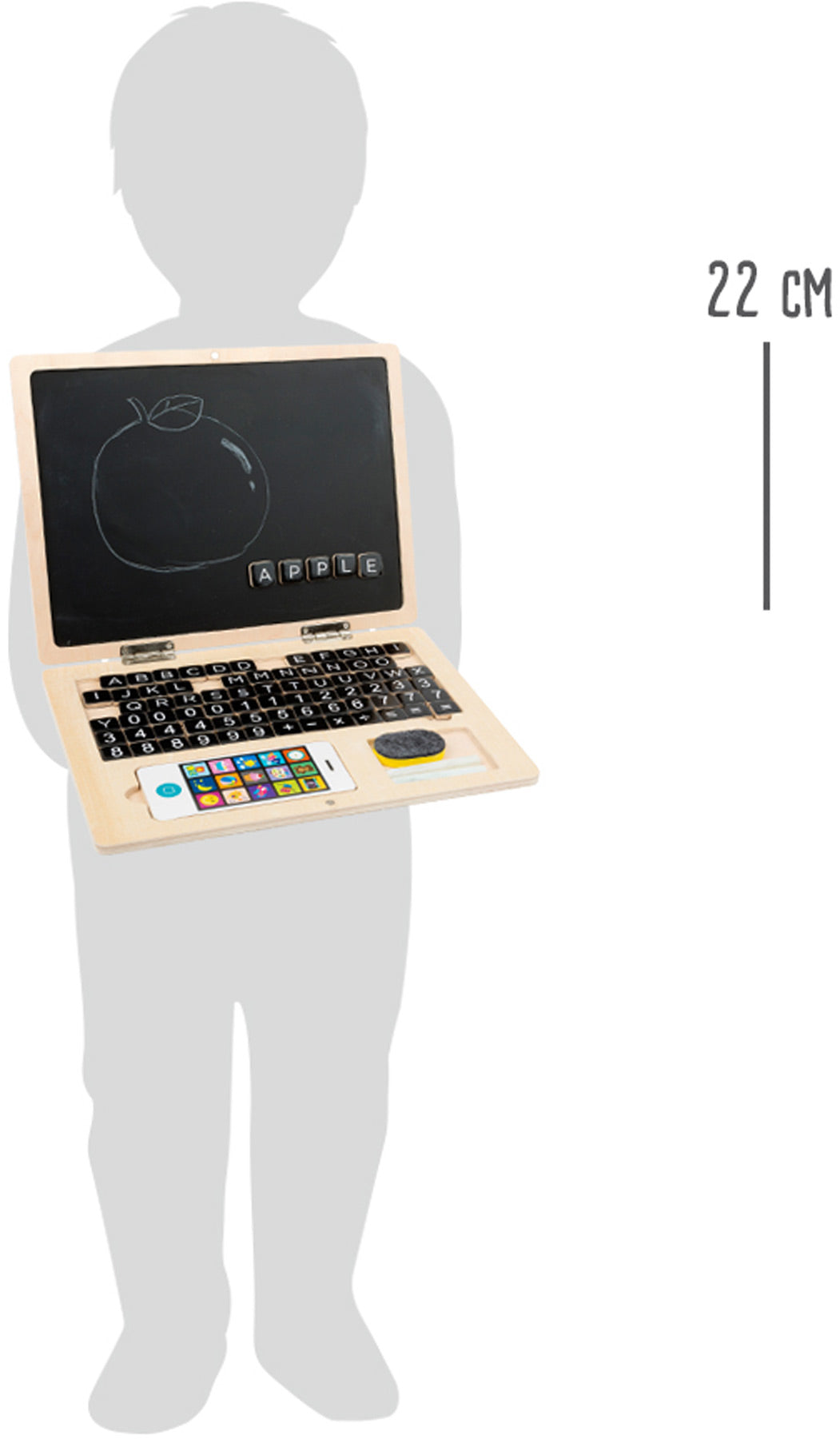 Drveni laptop s magnetskom pločom - slika 7