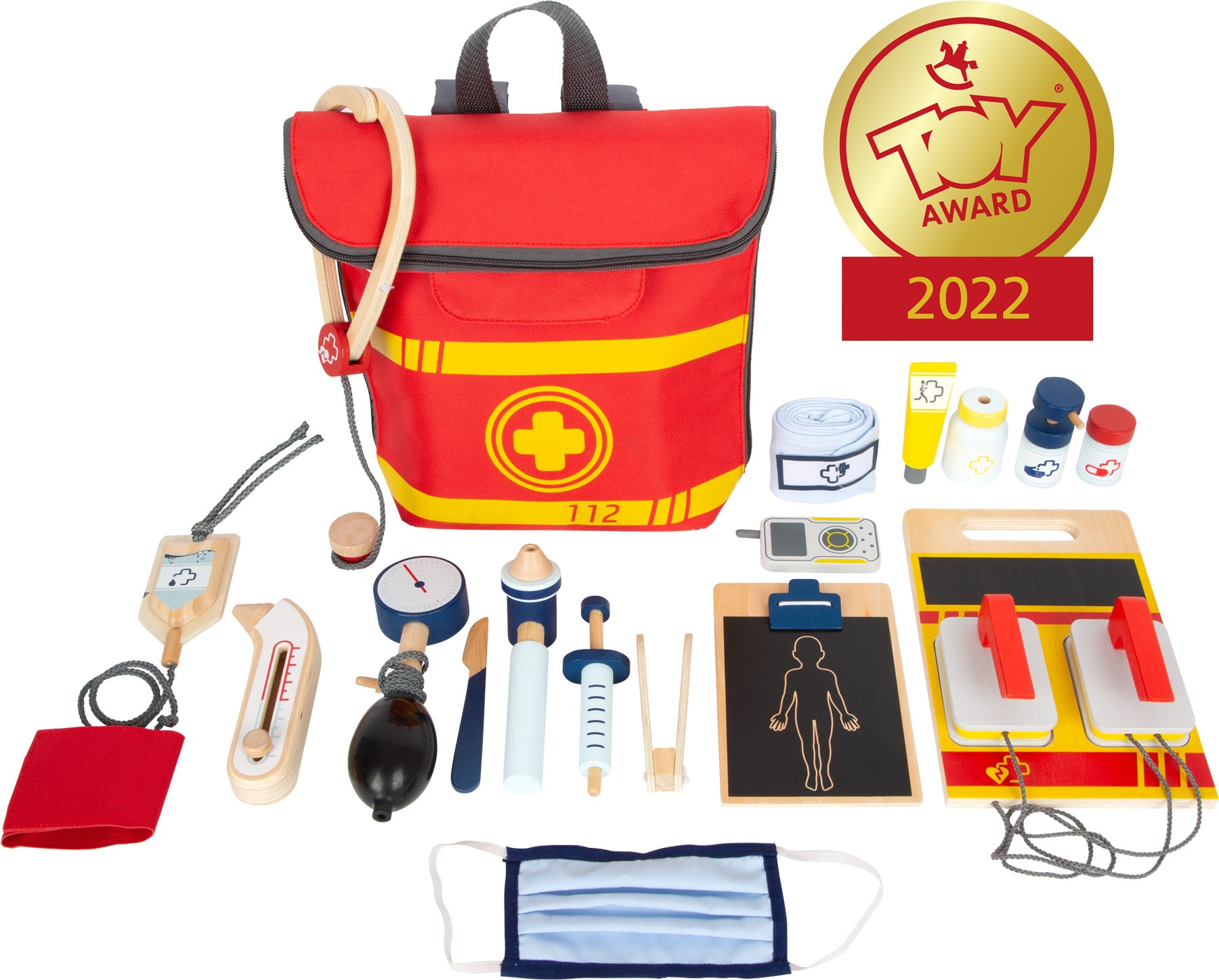 Ruksak hitnog liječnika | Paket sadrži ruksak, tablete, injekciju, zavoj, flaster, defibrilator, stetoskop i ostalu medicinsk
