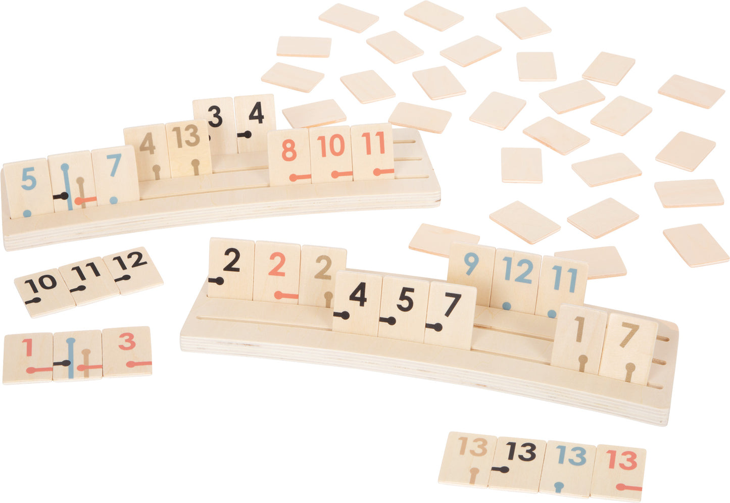 Rummy „Zlatno izdanje” | Paket sadrži 106 dijelova za igru i 4 igrališta, idealno za zabavu i druženje. (broj dijelova: 106)