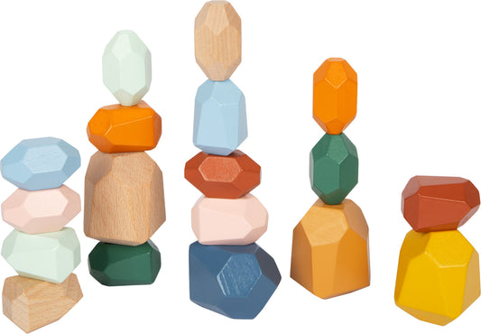 Montessori drvene ravnotežne kocke | Paket sadrži 18 blokova, savršenih za igru, gradnju i razvijanje dječje mašte. (broj dij