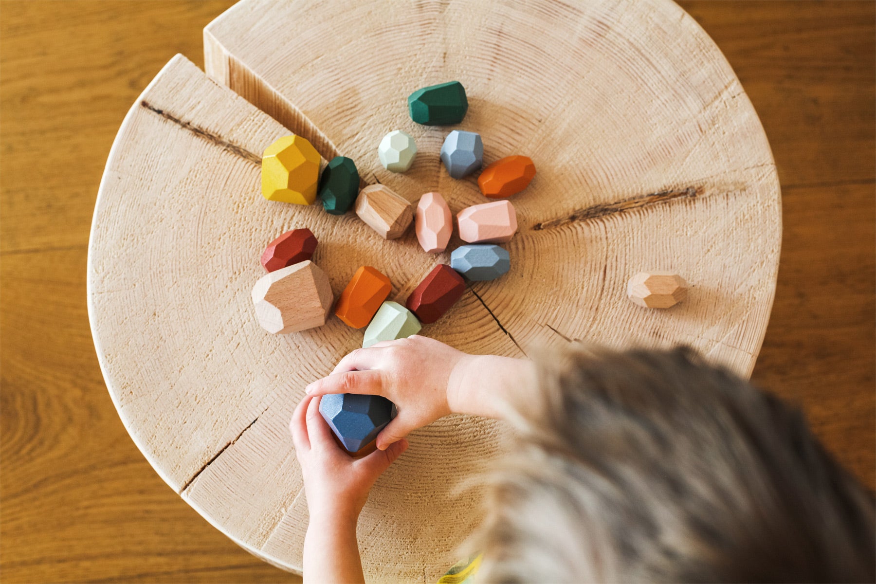 Montessori drvene ravnotežne kocke - slika 2