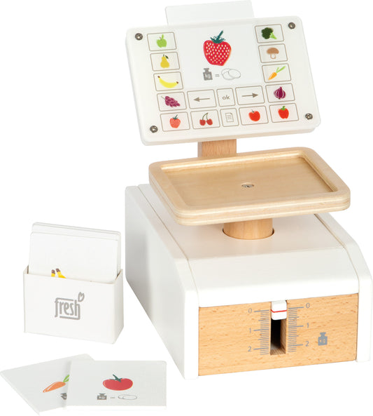 Vaga "fresh" | Paket sadrži vagu i šest kartica s prikazom voća i povrća (broj dijelova: 7).