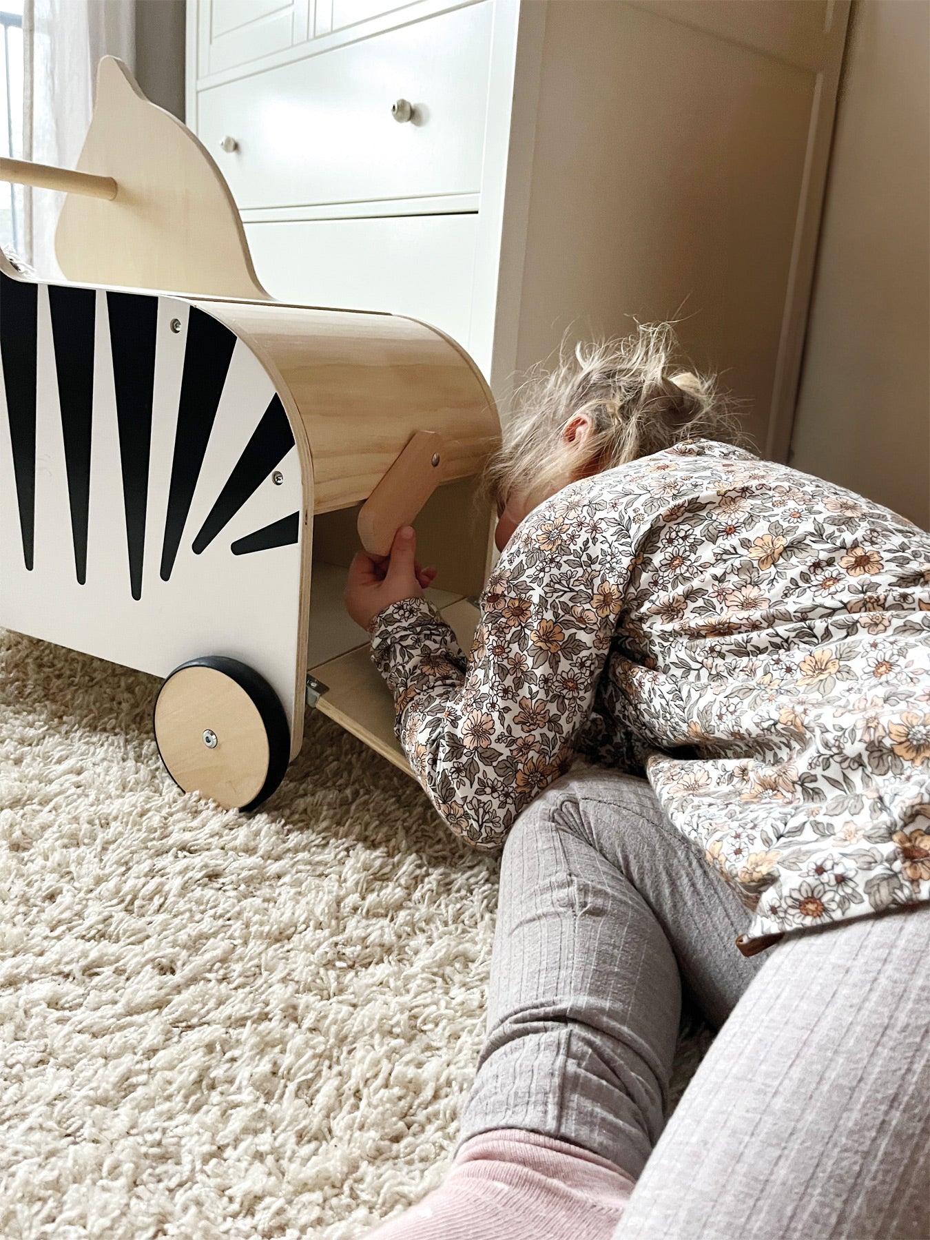 Kutija za igračke Zebra s kotačima "Divlji svijet" - slika 4