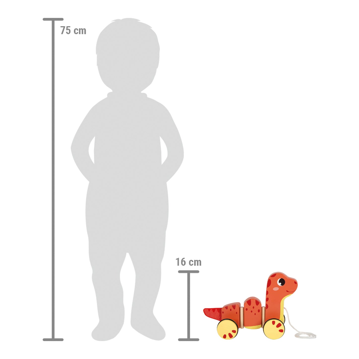 Vučeća igračka "Dino" - slika 6