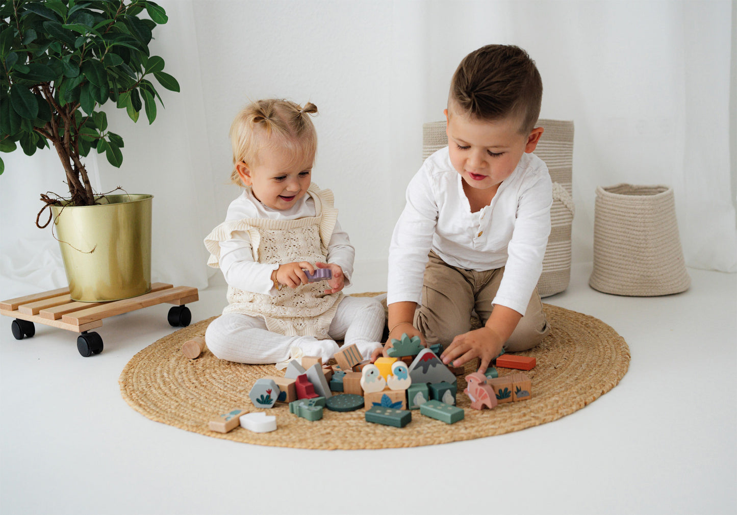 Drvene građevne kocke "Dino" - slika 3