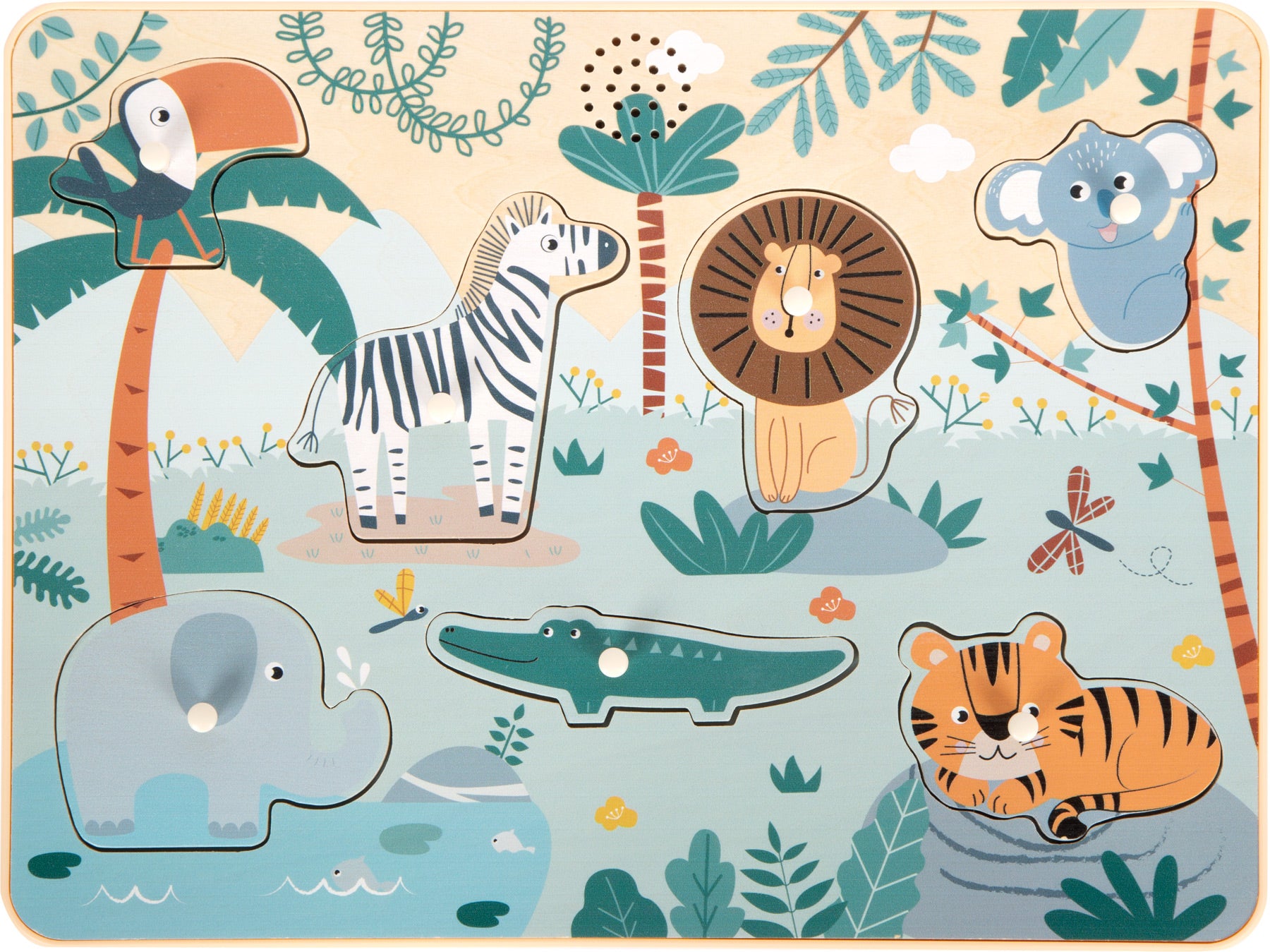 Puzzle "Zvukovi životinja - Safari" | Materijal: metal