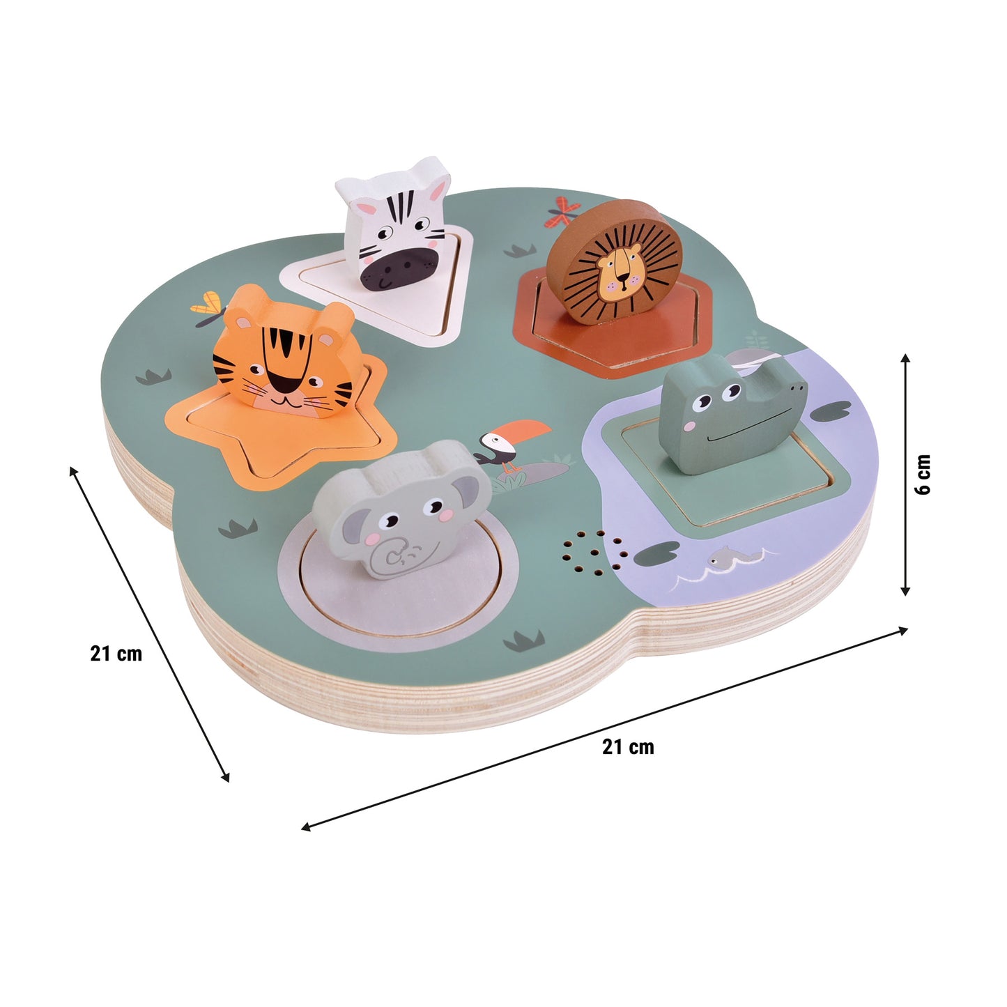 3D slagalica sa životinjskim zvukovima "Safari" - slika 7