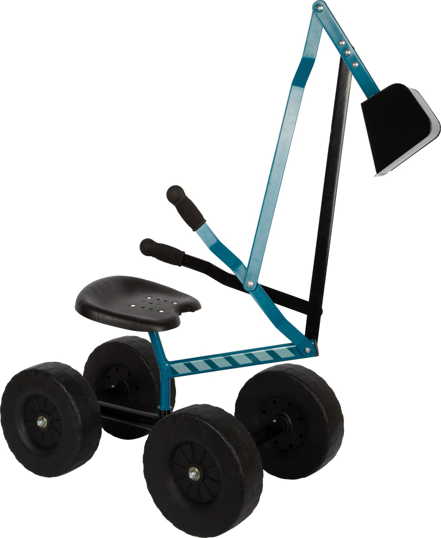Plavi bager s kotačima | Materijal: metal