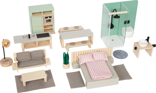 Set namještaja za lutkinu kuću | Materijal: metal