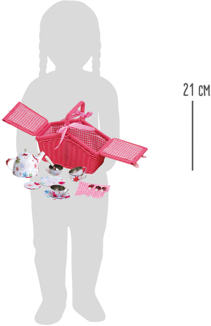 Šarena košara za piknik s cvijećem - slika 3